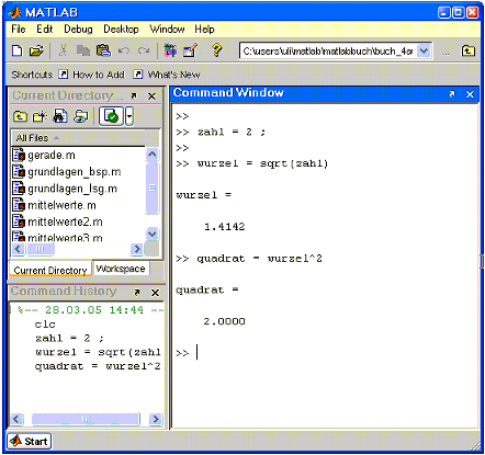 Matlab Command Window